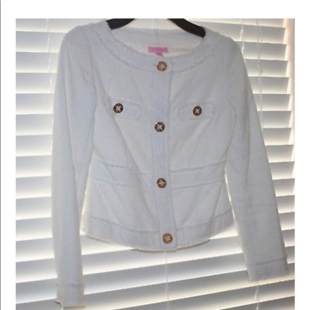 Lilly Pulitzer Millie Jacket Linen  Bouclé Style